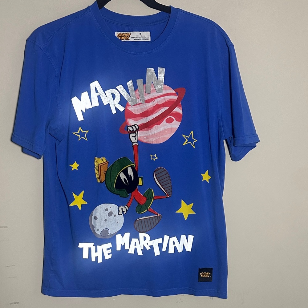 Warner Bros. Looney tunes Blue Marvin the Martian Tee